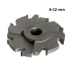 Verstellnutfräser, 150x6-12x30mm, Bohrung 30mm, Z8, Hartmetall (HW), mit gelöteten Schneiden
