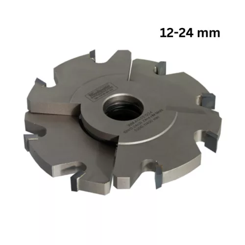Verstellnutfräser, 150x12-24x30mm, Bohrung 30mm, Z8, Hartmetall (HW), mit gelöteten Schneiden
