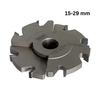   Verstellnutfräser, 150x15-29x30mm, Bohrung 30mm, Z8, Hartmetall (HW), mit gelöteten Schneiden