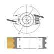 Universal Profilmesserkopf (Aluminium), 120x40x30mm, Z2