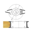 Universal Profilmesserkopf (Aluminium) mit Begrenzer, 120x40x30mm, Z2
