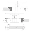Nut-und-Federfräser-Satz, 125x26x30mm, Bohrung 30mm, Z3, Hartmetall (HW)
