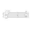 Nut-und-Federfräser-Satz, 125x33x40mm, Bohrung 40mm, Z3, Hartmetall (HW)