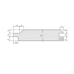 Nut-und-Federfräser-Satz, 125x33x30mm, Bohrung 30mm, Z3, Hartmetall (HW)