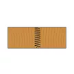 Minizinkenfräser, 125x7x40mm, Bohrung 40mm, Z4, Hartmetall (HW), mit gelöteten Schneiden, stapelbar