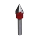Fasefräser 60°, 15x13x8mm Oberfräser, Hartmetall (HW)