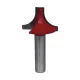 Konkaver Viertelstabfräser (Radienfräser), R9.5mm, 25.4x16x8mm Oberfräser, HW