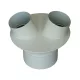 Schlauch Y-Adapter 180mm/2x120mm