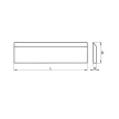Messer für Hobelköpfe 260X32X3mm WS Stahl