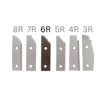 Wendeplatte für Abplattfräser mit Z2 No.6R