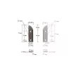 Konterprofil-Messerkopf und Abplatt-Messerkopf Satz, 120x40x30mm HW no.3 + 160x14x55x30mm HSS no.8 R