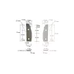 Konterprofil-Messerkopf und Abplatt-Messerkopf Satz, 120x40x30mm HSS no.3 + 160x14x55x30mm HSS no.3 R