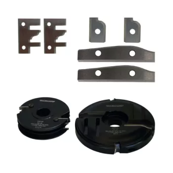   Abplatt-Messerkopf und Konterprofil-Messerkopf Satz L HS (HSS) No.02