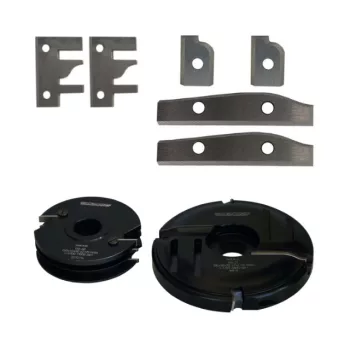  Abplatt-Messerkopf und Konterprofil-Messerkopf Satz L HS (HSS) No.03