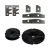Konterprofil-Messerkopf und Abplatt-Messerkopf Satz, 120x40x30mm HSS no.4 + 180x30x65x30mm HSS L