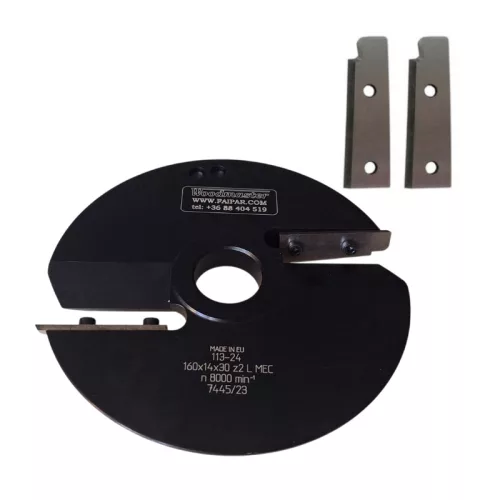 Abplatt-Messerkopf 160x14x55x30mm, Z2, Schnellarbeitsstahl (HSS), L (links, unten), no.4L