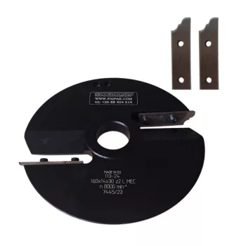   Abplatt-Messerkopf 160x14x55x30mm, Z2, Schnellarbeitsstahl (HSS), L (links, unten), no.5L