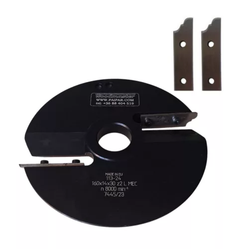 Abplatt-Messerkopf 160x14x55x30mm, Z2, Schnellarbeitsstahl (HSS), L (links, unten), no.5L