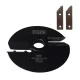 Abplatt-Messerkopf 160x14x55x30mm, Z2, Schnellarbeitsstahl (HSS), L (links, unten), no.6L