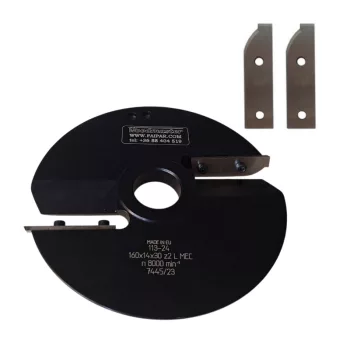   Abplatt-Messerkopf 160x14x55x30mm, Z2, Schnellarbeitsstahl (HSS), L (links, unten), no.7L