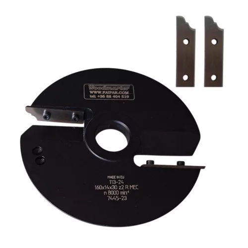 Abplatt-Messerkopf 160x14x55x30mm, Z2, Schnellarbeitsstahl (HSS), R (recht, oben), no.5R