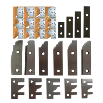 Wendeplatte und Messer